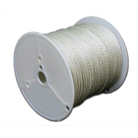 T.W. EVANS CORDAGE CO .09375 in. x 1000 ft. Solid Braid Polyester Rope 294-030-70